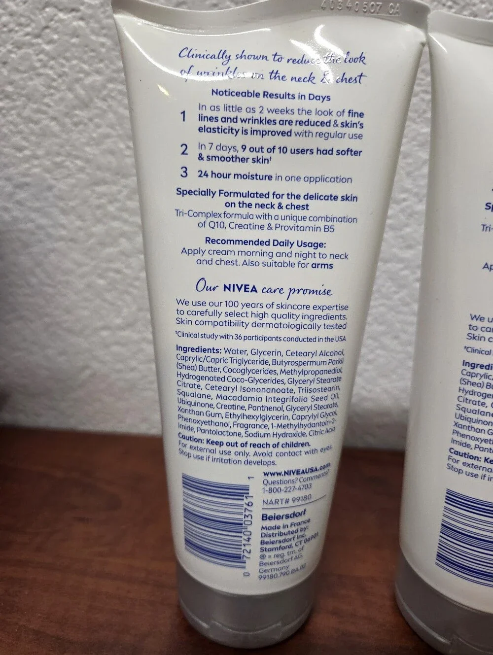 Nivea Skin Firming & Anti Wrinkle Neck & Chest Cream 6.7 Oz Set Of 3 Nwt.